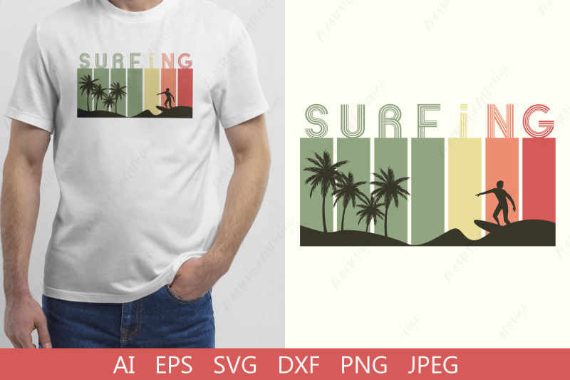 retro-surfing-svg-summer-beach-shirt-design-surf-life-dxf