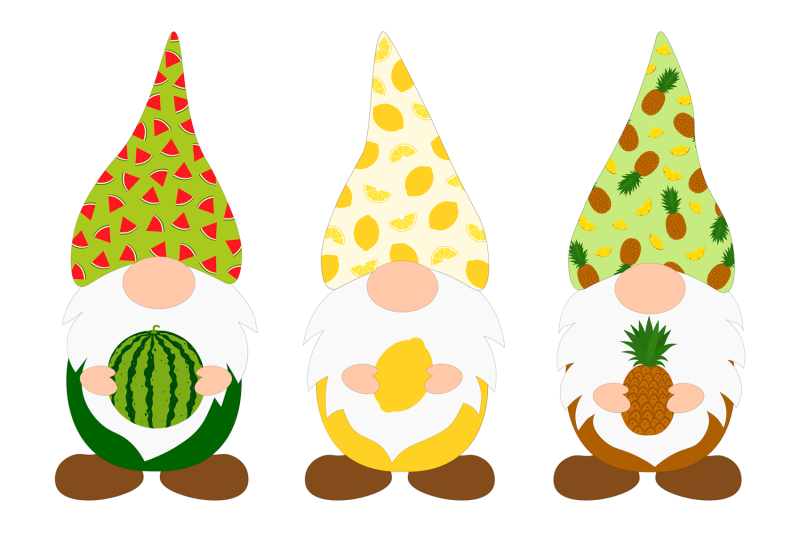 gnomes-fruits-sublimation-gnomes-tropical-fruits-svg