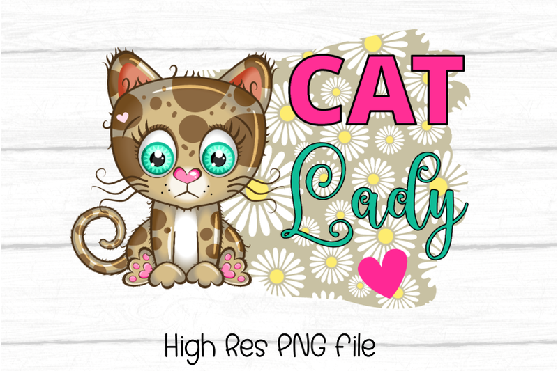 cat-lady-printable-sublimation-clipart-png