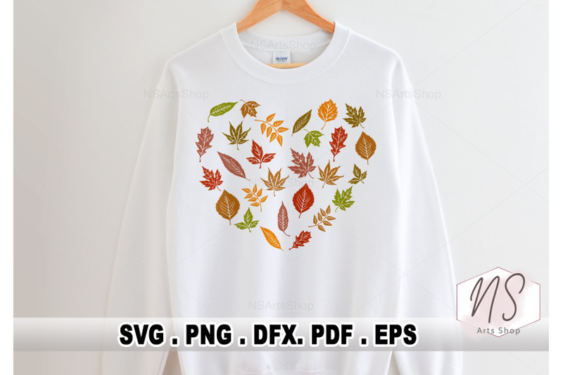 fall-leaves-svg-heart-shaped-leaves-svg-fall-lover-svg