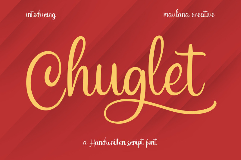 chuglet-cursive-script-font