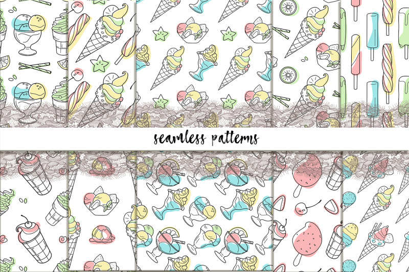 sweet-ice-cream-vector-set-and-seamless-patterns