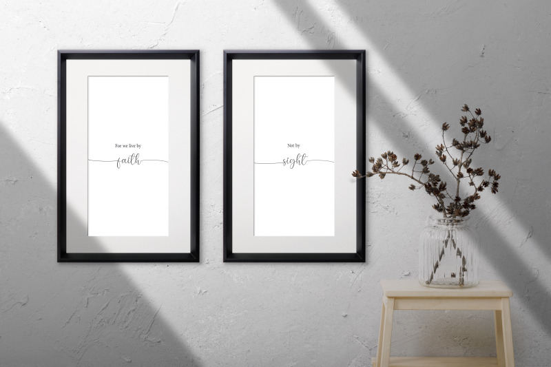 set-of-2-prints-2-corinthians-5-7-bible-verse-wall-art