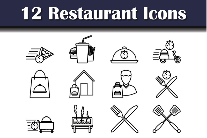 restaurant-icon-set