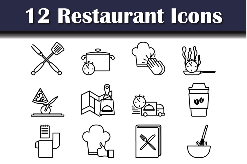 restaurant-icon-set