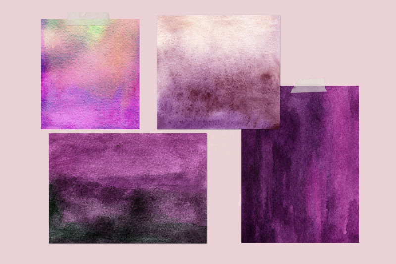 magenta-watercolor-digital-papers-bundle