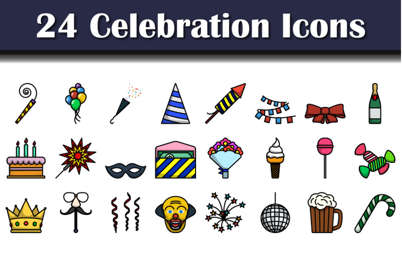 celebration-icon-set