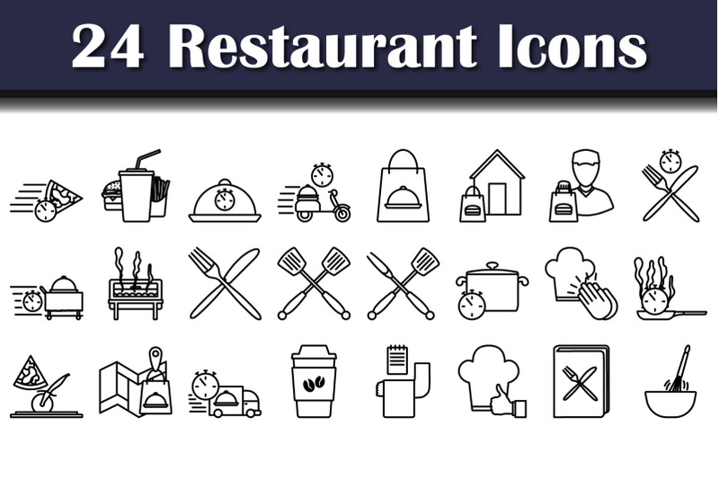 restaurant-icon-set