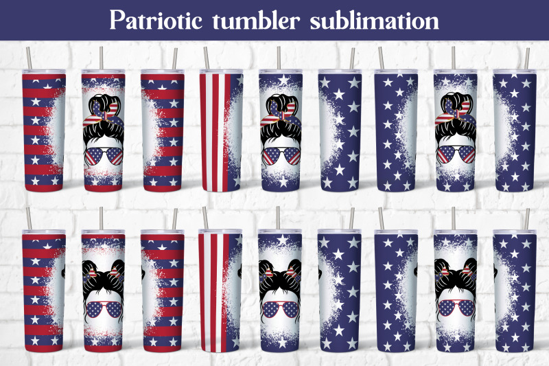 patriotic-tumbler-design-messy-bun-tumbler-sublimation