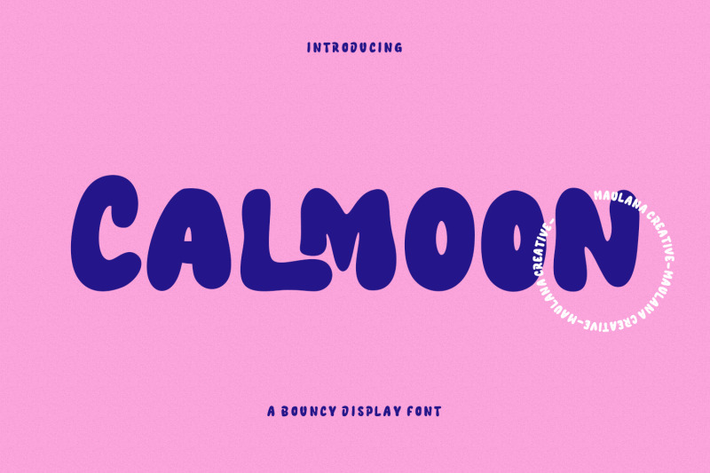 calmoon-bouncy-display-font