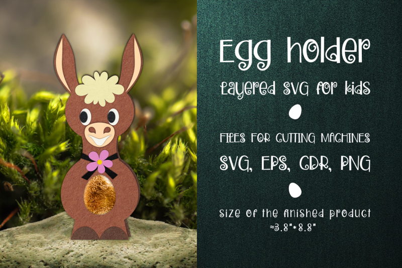 donkey-chocolate-egg-holder-template