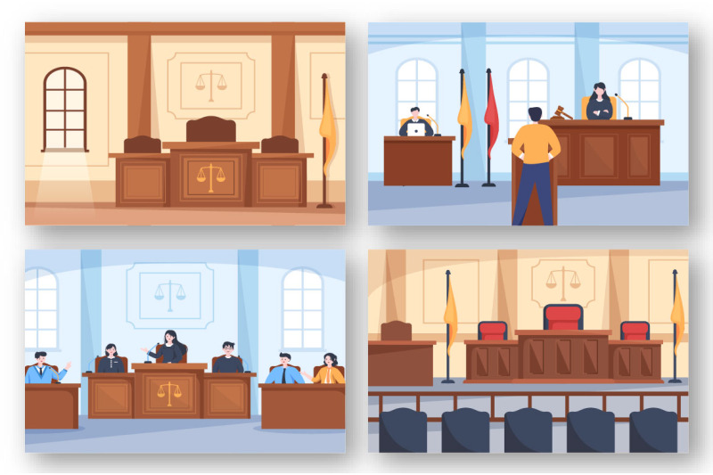 13-court-with-law-and-justice-illustration