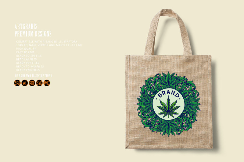 classic-luxury-cannabis-floral-badge