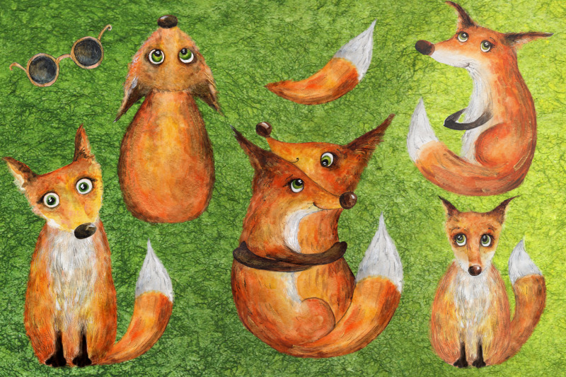 collection-of-fox-illustrations