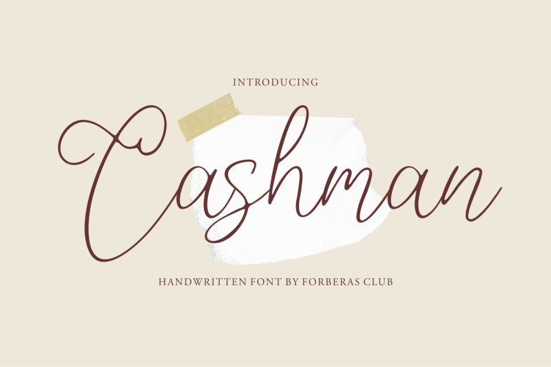 cashman-handwritten-font