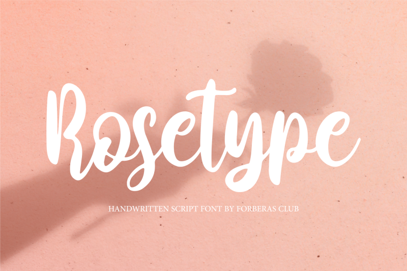 rose-type-handwritten-font