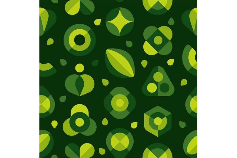 flat-geometric-pattern-seamless-print-of-minimalistic-green-organic-s
