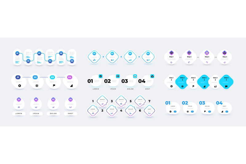 flow-chart-infographic-step-4-elements-milestone-timeline-for-b