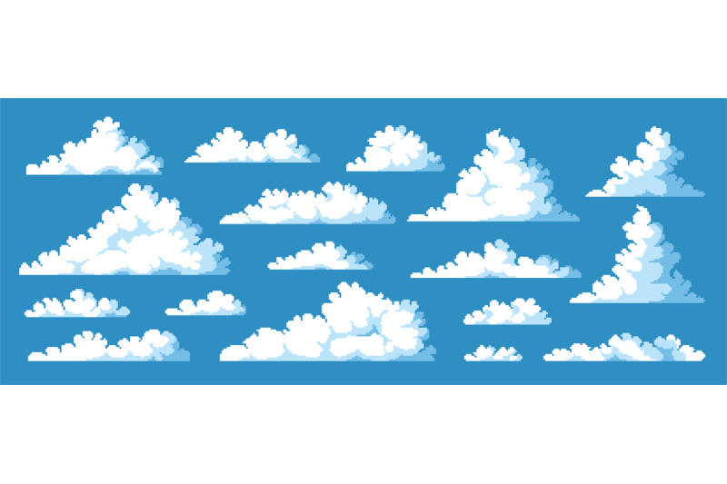 pixel-clouds-8-bit-game-asset-collection-videogame-background-enviro