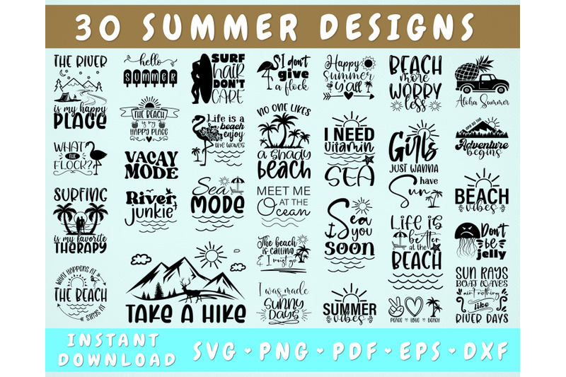 summer-svg-bundle-30-designs-beach-svg-vacation-svg-summer-shirt