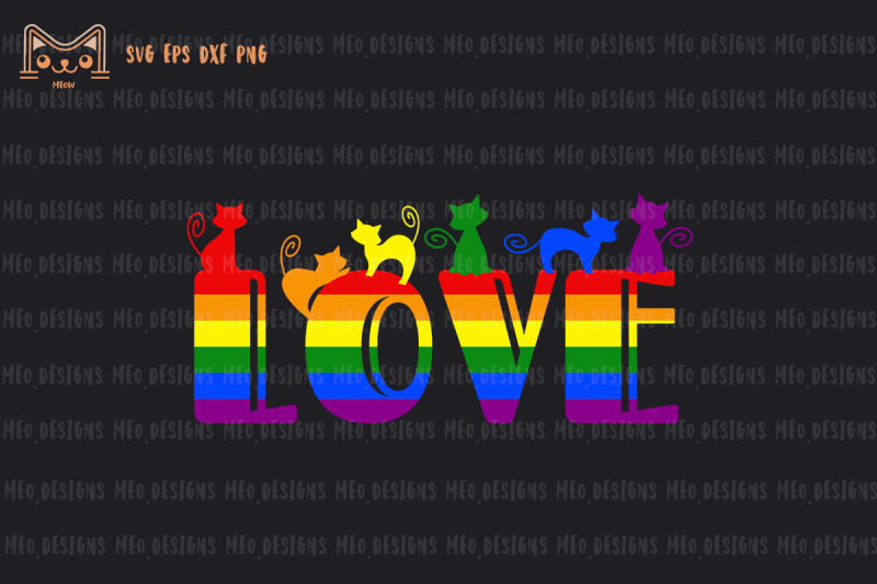 love-lgbt-pride-cats-rainbow-color