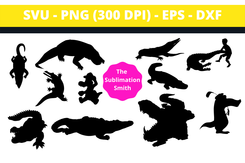 16-crocodile-silhouettes-and-cut-files