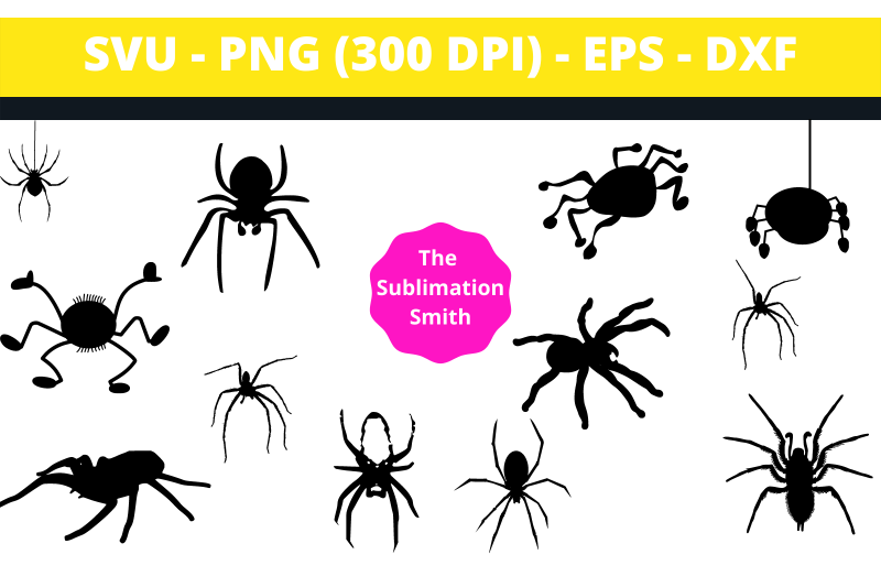 30-spider-silhouettes-and-cut-files