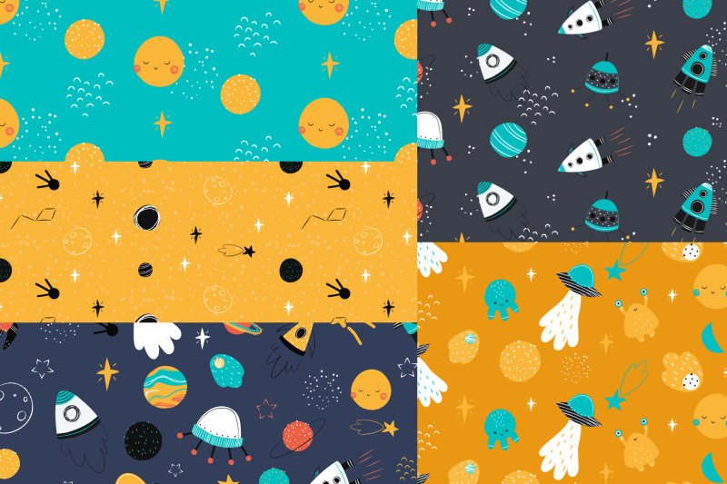 space-vector-seamless-patterns