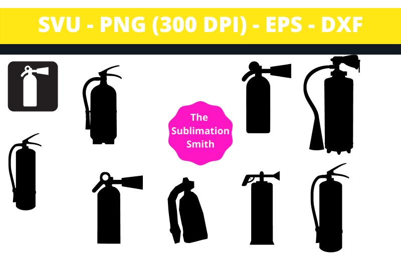 9-fire-extinguisher-silhouettes-and-cut-files