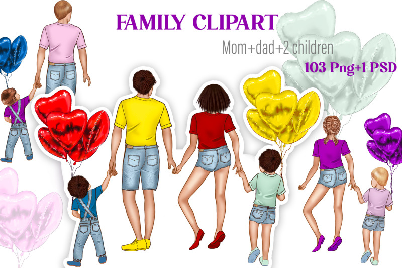 hello-summer-family-clipart-parents-with-children-mother-039-s-day-gift