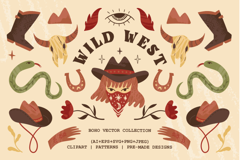 wild-west-clipart-patterns