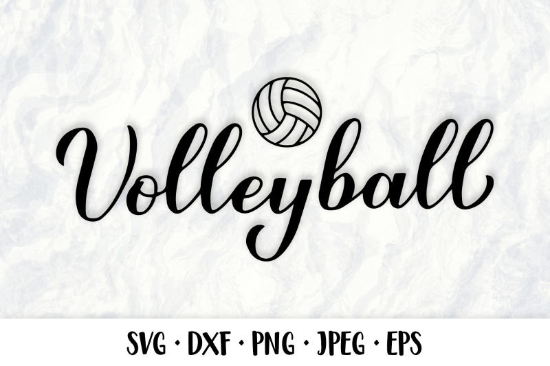 volleyball-svg-sports-typography-design-activity-game