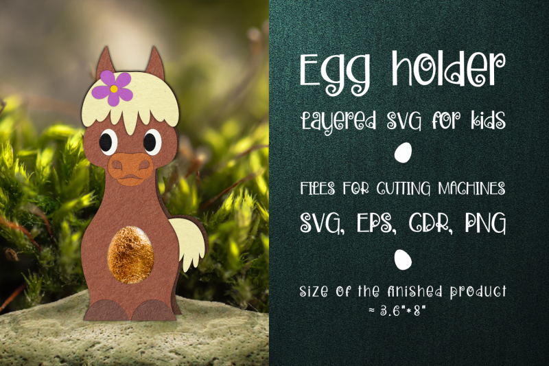 horse-chocolate-egg-holder-template-svg