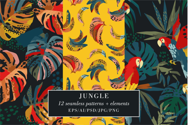 jungle-patterns-amp-elements