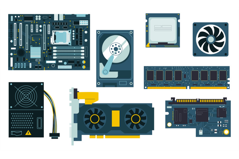 pc-components-cpu-gpu-motherboard-cooler-ssd-and-hand-drawn-memory-m