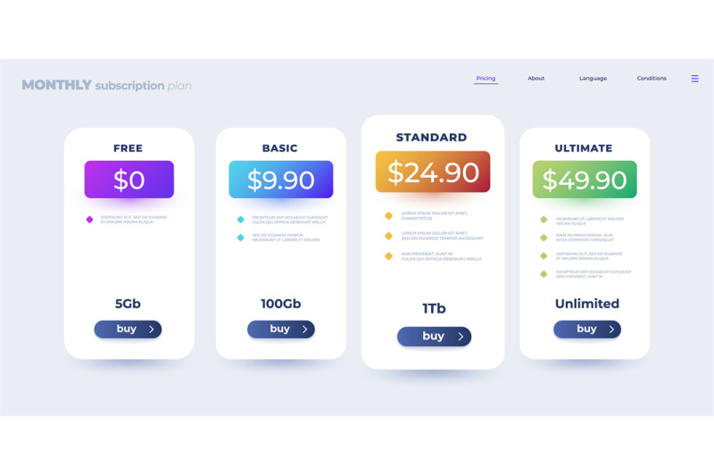 pricing-table-monthly-subscription-comparison-table-infographic-templ