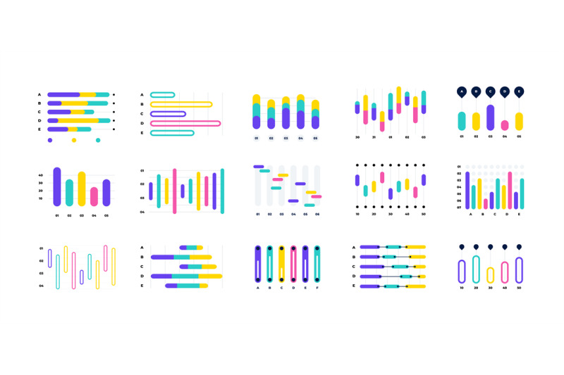 histogram-infographic-business-charts-and-modern-financial-stat