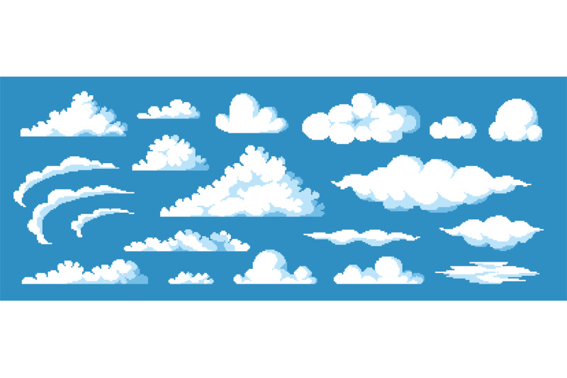 game-clouds-asset-retro-8-bit-video-game-background-with-cartoon-clou