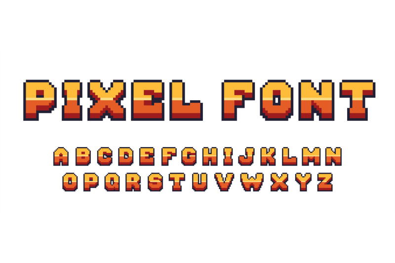 pixel-game-font-arcade-8-bit-alphabet-symbols-retro-console-text-ele