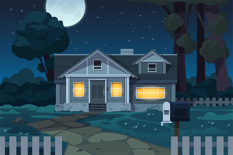 country-house-night-cartoon-cottage-landscape-scene-at-night-neighbo