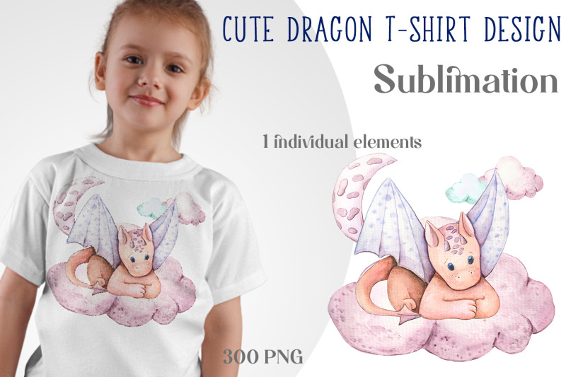 dragons-watercolor-clipart-sublimation-designs