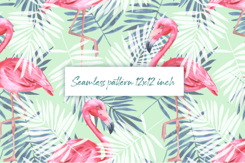 flamingo-watercolor-seamless-pattern