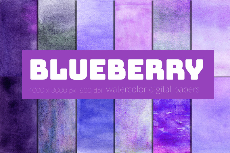 blueberry-watercolor-digital-paper-purple-watercolor-texture