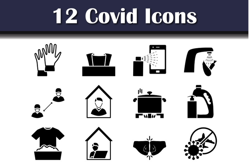 covid-icon-set