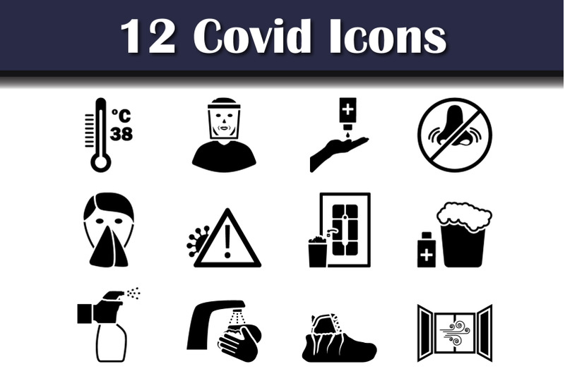 covid-icon-set