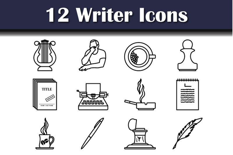 writer-icon-set