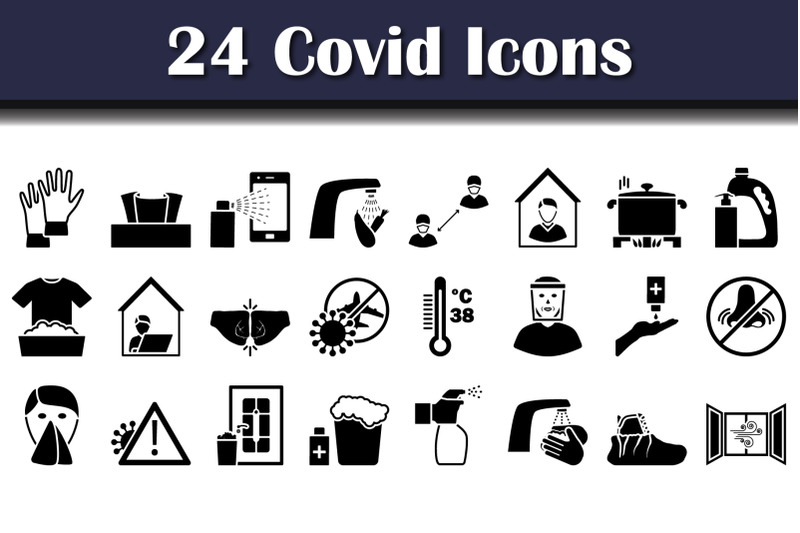 covid-icon-set