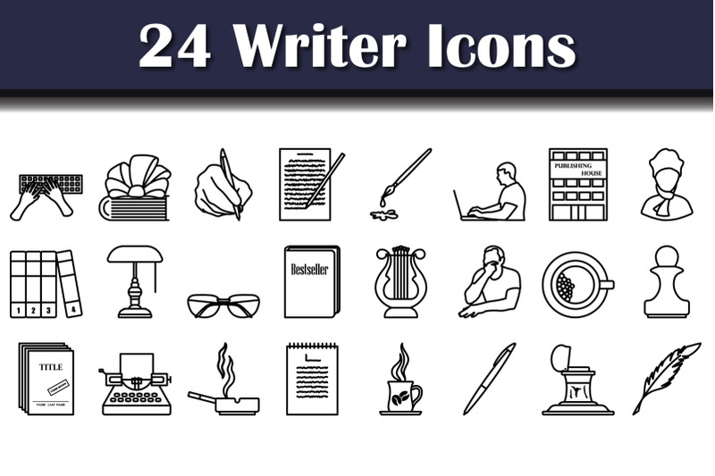 writer-icon-set