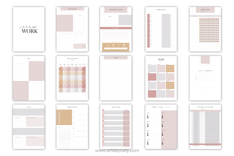 productivity-and-work-planner-kdp-interior