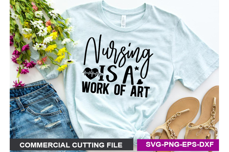 nurse-svg-t-shirt-design-template